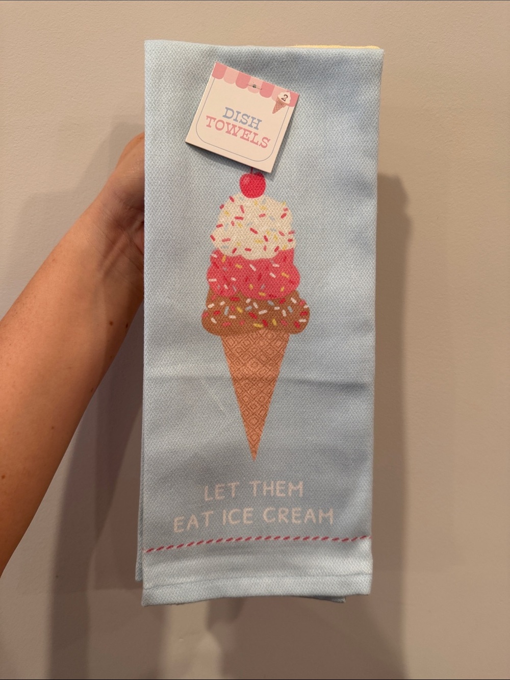 🍦2pk Ice Cream Dishtowels Ice Cream and Stripes - Bullseye's Playground